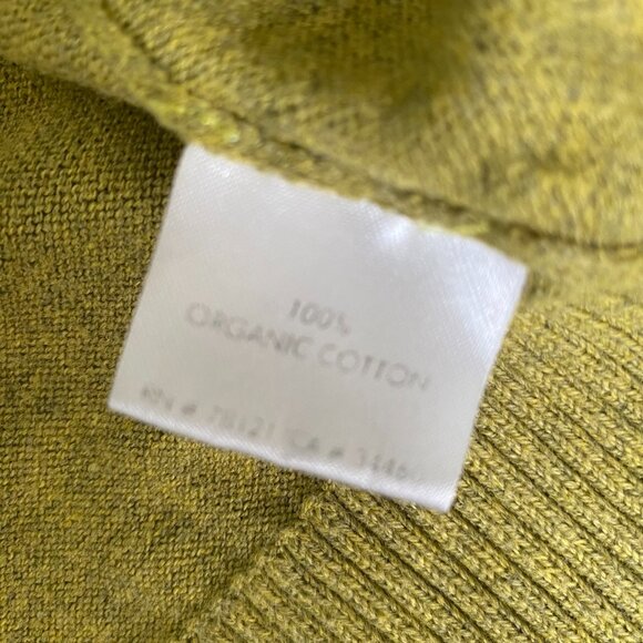 Eileen Fisher Womens Organic Cotton Cardigan Size S Green Shawl Collar Layers - Picture 4 of 9